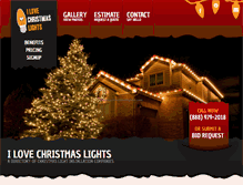 Tablet Screenshot of lovechristmaslights.com